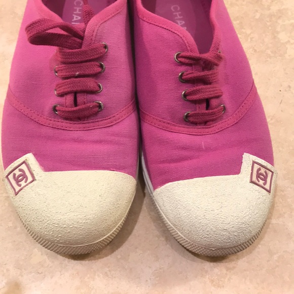 chaussure chanel rose